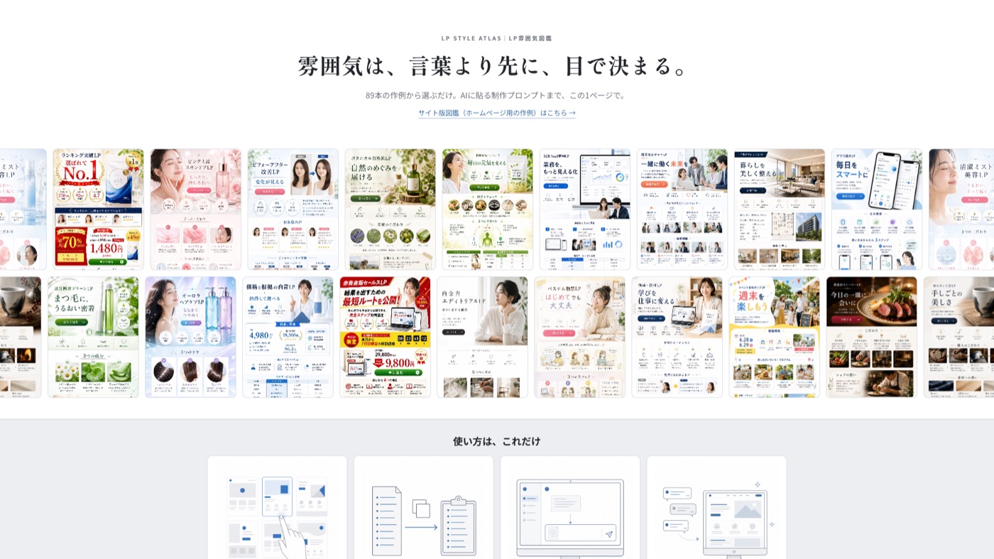 思っていたとおりのサイトができた画面
